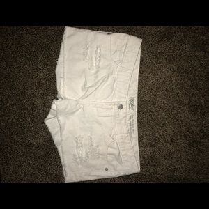 White target shorts